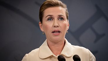 Danish Prime Minister Mette Frederiksen in Copenhagen on May 29, 2020.
