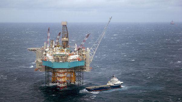 A supply ship at the Edvard Grieg oil field, in the North Sea, pictured in 2016 A supply ship at the Edvard Grieg oil field, in the North Sea, pictured in 2016