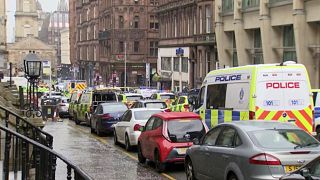 Police in Glasgow say emergency services are currently dealing with an incident in the center of Scotland's largest city and are urging people to avoid the area.