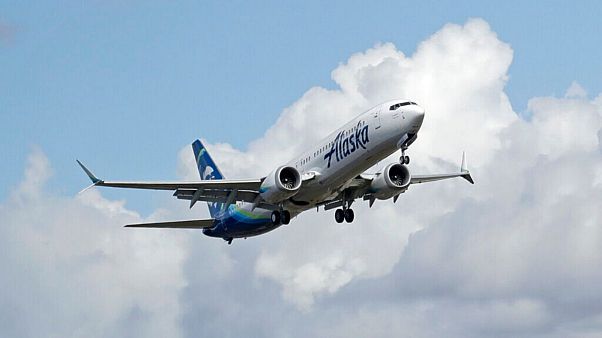 Eine Boeing 737 Max von Alaska Airlines Eine Boeing 737 Max von Alaska Airlines