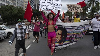 Manifestação contra Bolsonario no Rio de Janeiro