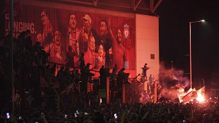 Liverpool-Fans feiern die Meisterschaft