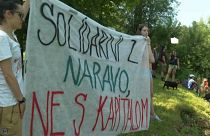 Környezetvédők akciója a Száva szlovén szakaszán