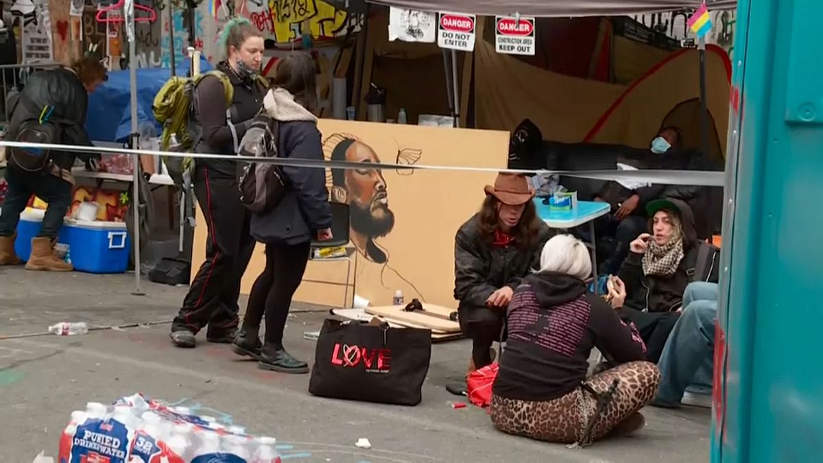 Protesta okupa en la que se produjo un tiroteo en Seattle