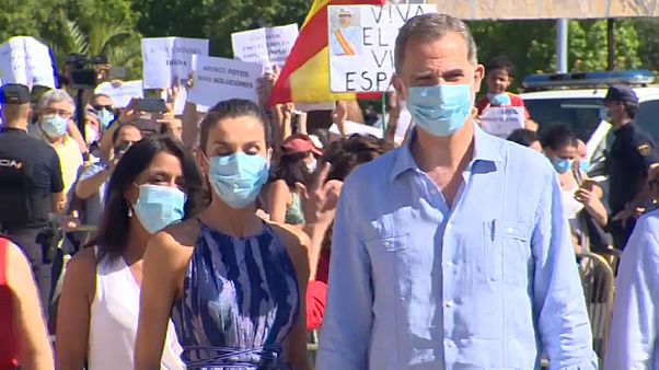 Unfreundlicher Empfang für spanischen König Felipe VI Unfreundlicher Empfang für spanischen König Felipe VI
