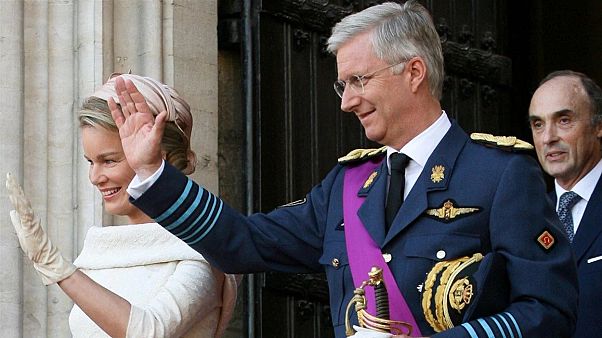 Belçika Kralı Philippe ve eşi Belçika Kralı Philippe ve eşi