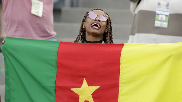 Photo d'archives : Supportrice camerounaise, Sotchi (Russie), le 25 juin 2017 Photo d'archives : Supportrice camerounaise, Sotchi (Russie), le 25 juin 2017