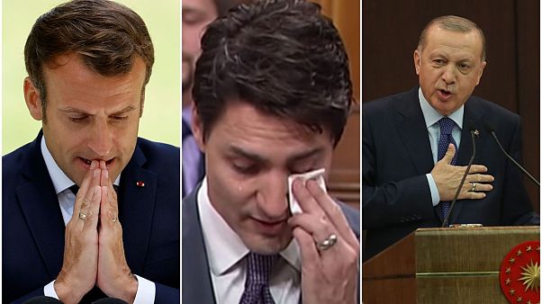 Macron, Trudeau, Erdoğan Macron, Trudeau, Erdoğan