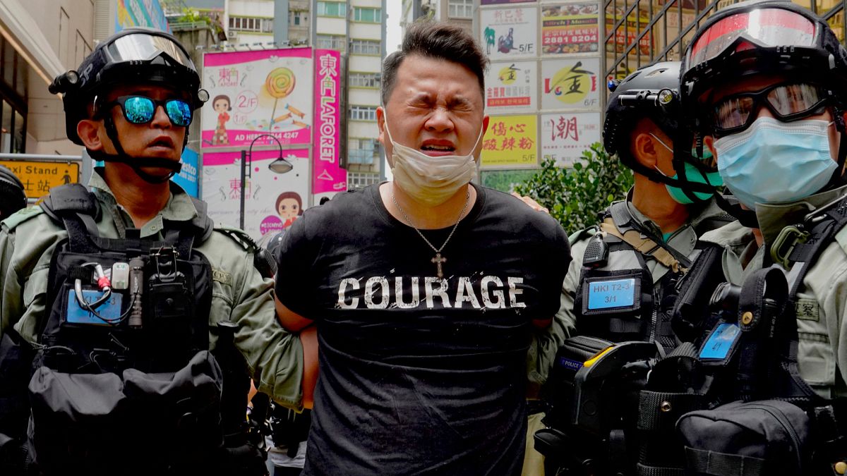 Beigazolódó félelmek: tüntetőt vettek őrizetbe a Hongkong-törvény elfogadása után