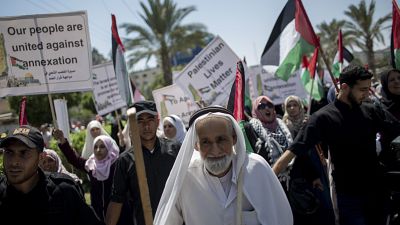 Жители Газы протестуют против территориальных планов Израиля