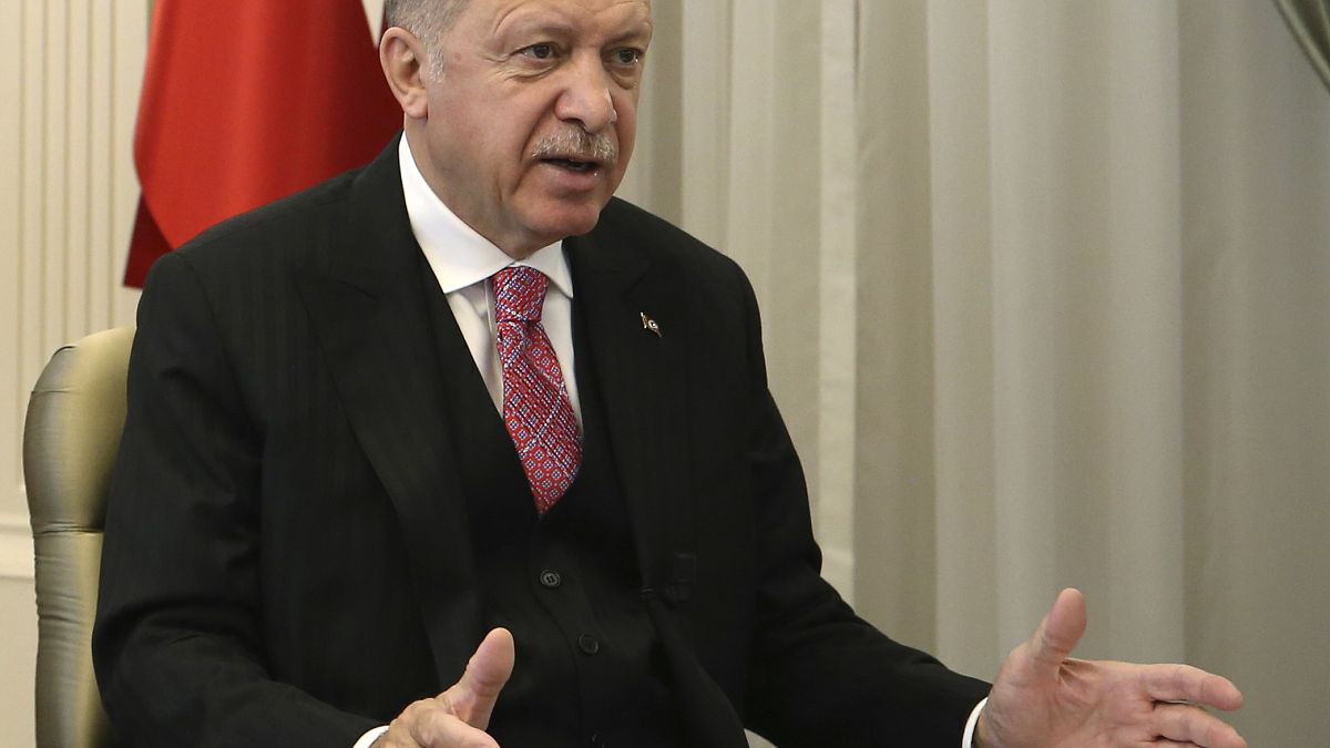 Recep Tayyip Erdogan addressed members of his ruling party in a televised address in Ankara on Wednesday.