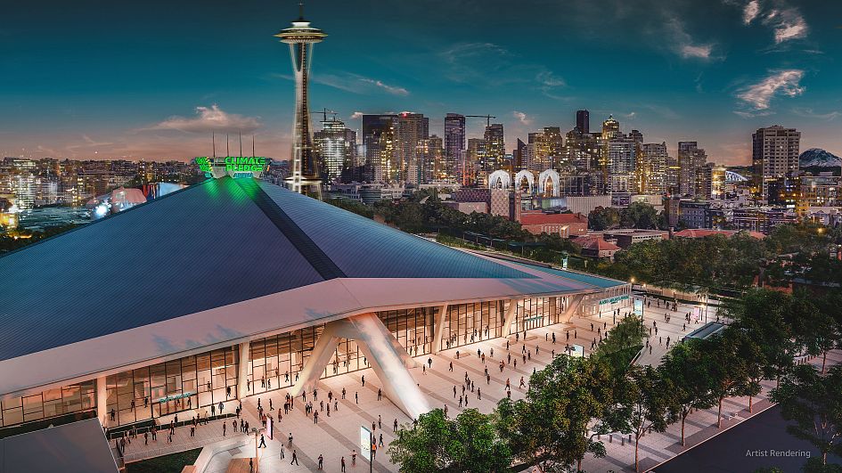 Jeff Bezos makes green pledge with new stadium - but critics say ‘billionaires won’t save us’