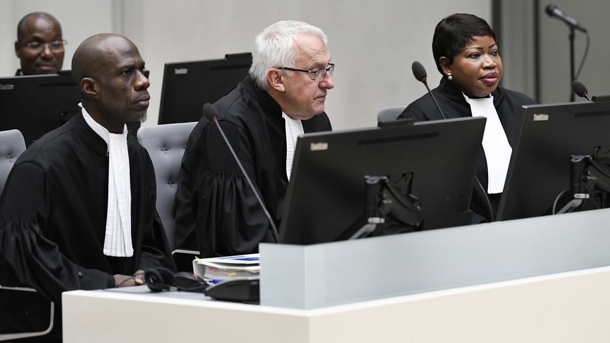 ICC's prosecutor Fatou Bensouda, right, with fellow prosecutors.