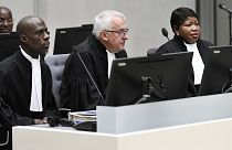 ICC's prosecutor Fatou Bensouda, right, with fellow prosecutors.