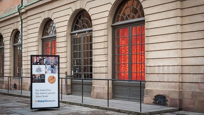 واجهة متحف جائزة نوبل في ستوكهولم السويدية 