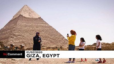 Mısır'ın Giza Piramitleri, Covid-19 salgınında 3 ay kapalı kaldıktan sonra yeniden ziyarete açıldı