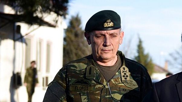 Yunanistan Genelkurmay Başkanı Konstantinos Floros Yunanistan Genelkurmay Başkanı Konstantinos Floros