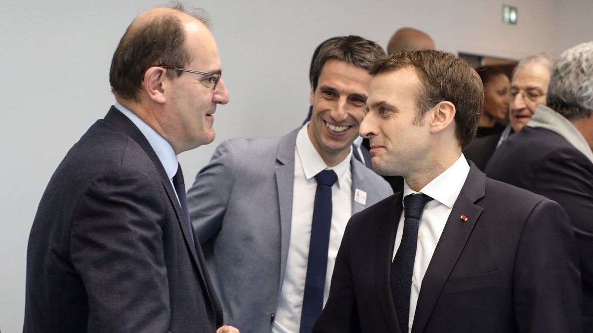 Archives : Jean Castex et Emmanuel Macron à Créteil, le 9 janvier 2019