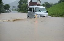 Las fuertes lluvias sumergen varias localidades del suroeste de Japón