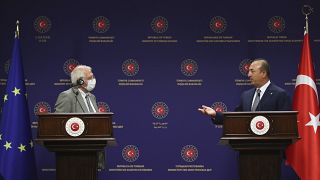 هشدار وزیر امور خارجه ترکیه به اتحادیه اروپا در حضور جوزپ بورل