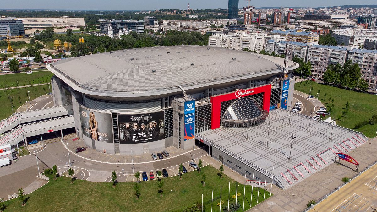 A belgrádi Štark Aréna 2019. július 1-jén.