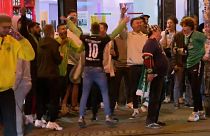 Werder-Fans feiern Klassenerhalt in Bremen