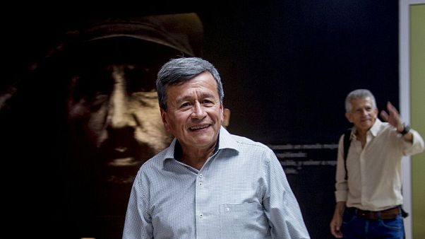 July 3, 2019 file photo - Colombian National Liberation Army commanders Pablo Beltran July 3, 2019 file photo - Colombian National Liberation Army commanders Pablo Beltran