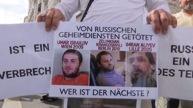 Poster bei Demo in Wien "Wer ist der nächste?"