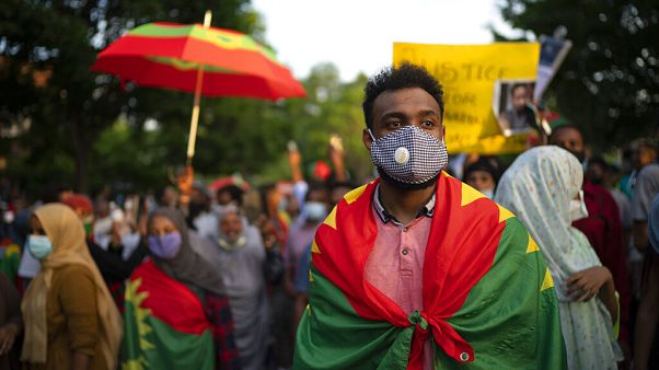 Protesters outraged by the killing of Hundessa in St. Paul, Minnesota - July 1, 2020 Protesters outraged by the killing of Hundessa in St. Paul, Minnesota - July 1, 2020