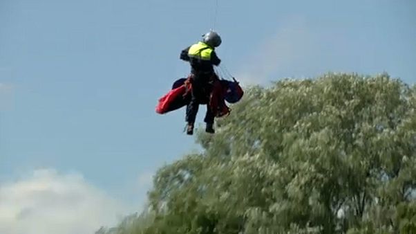 Helikopterrel is mentették a sérülteket a Medve-szurdokban Helikopterrel is mentették a sérülteket a Medve-szurdokban