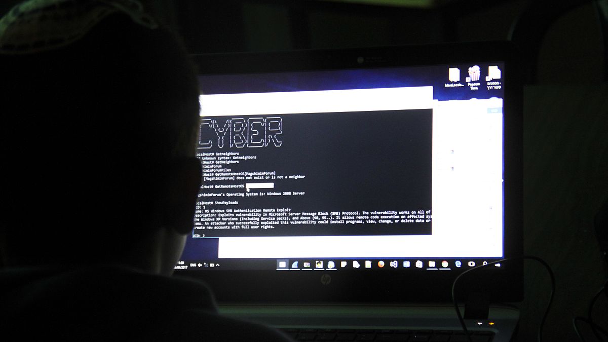 A tenth grader attending a class how to investigate a computer network that has been hacked in Beit Shemesh, Israel, Jan.1, 2017.