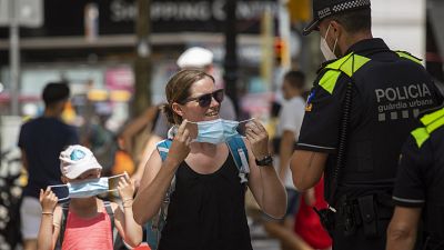 El uso de las mascarillas es obligatorio en Cataluña