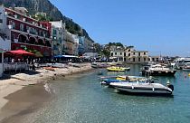 Capri, vacía de turistas extranjeros debido al coronavirus