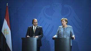 Mısır Cumhurbaşkanı Abdulfettah Sisi // Almanya Başbakanı Angela Merkel