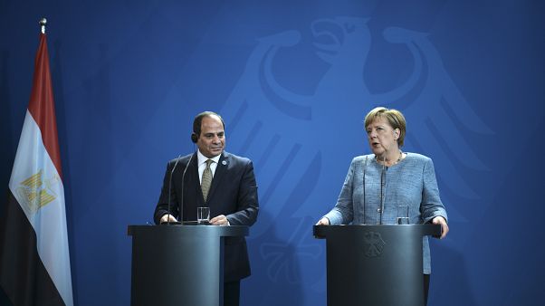 Mısır Cumhurbaşkanı Abdulfettah Sisi // Almanya Başbakanı Angela Merkel Mısır Cumhurbaşkanı Abdulfettah Sisi // Almanya Başbakanı Angela Merkel