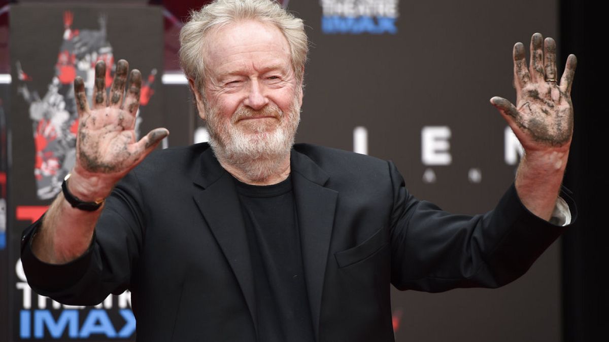 Sir Ridley Scott, director during a ceremony at the TCL Chinese Theatre, May 17, 2017 in Los Angeles. 