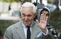 In this Nov. 7, 2019, file photo, Roger Stone arrives at federal court in Washington.