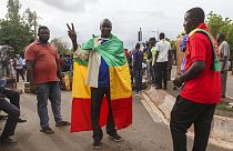 Manifestants à Bamako, le 10 juillet 2020.