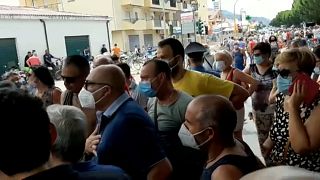 В Калабрии протестуют против высадки мигрантов