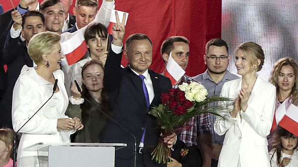Andrzej Duda, le 12 juillet à Pułtusk en Pologne Andrzej Duda, le 12 juillet à Pułtusk en Pologne