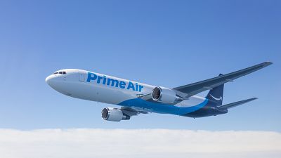 Amazon has a fleet of around 80 delivery planes.