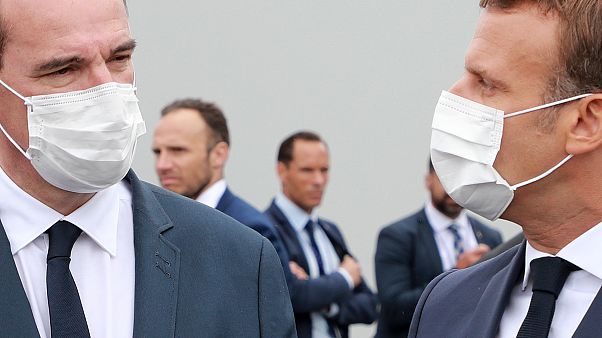 Macron und Castex am Rande der Feierlichkeiten zum französischen Nationalfeiertag Macron und Castex am Rande der Feierlichkeiten zum französischen Nationalfeiertag