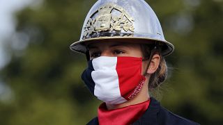 Vigile del fuoco alla cerimonia per il 14 luglio a Parigi