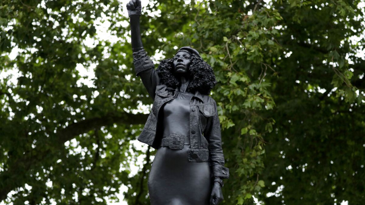 A statue of BLM activist has replaced that of slave trader Edward Colston in Bristol