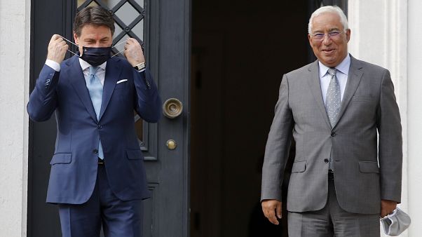 Il presidente del consiglio italiano, Conte, e il primo ministro portoghese Antonio Costa durante il loro incontro dello scorso 7 luglio Il presidente del consiglio italiano, Conte, e il primo ministro portoghese Antonio Costa durante il loro incontro dello scorso 7 luglio