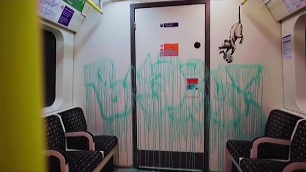 Banksy patkányokkal dekorálta ki a metrót Banksy patkányokkal dekorálta ki a metrót
