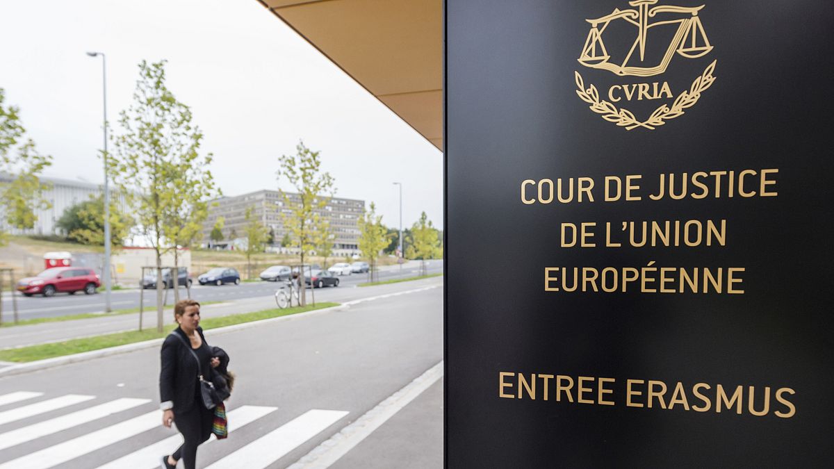 L'ingresso della Corte di Giustizia dell'Unione Europea in Lussemburgo