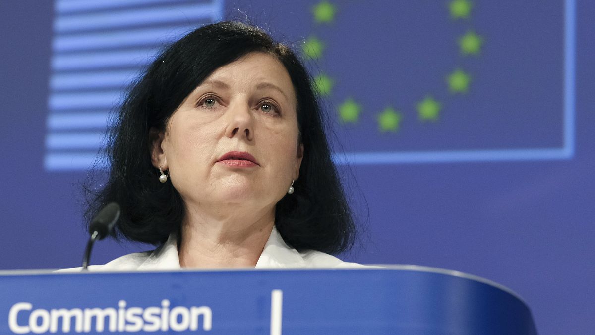 Věra Jourová, az EU értékekért és átláthatóságért felelős biztosa