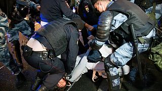 بیش از ۱۴۰ معترض روسی در مسکو بازداشت شدند