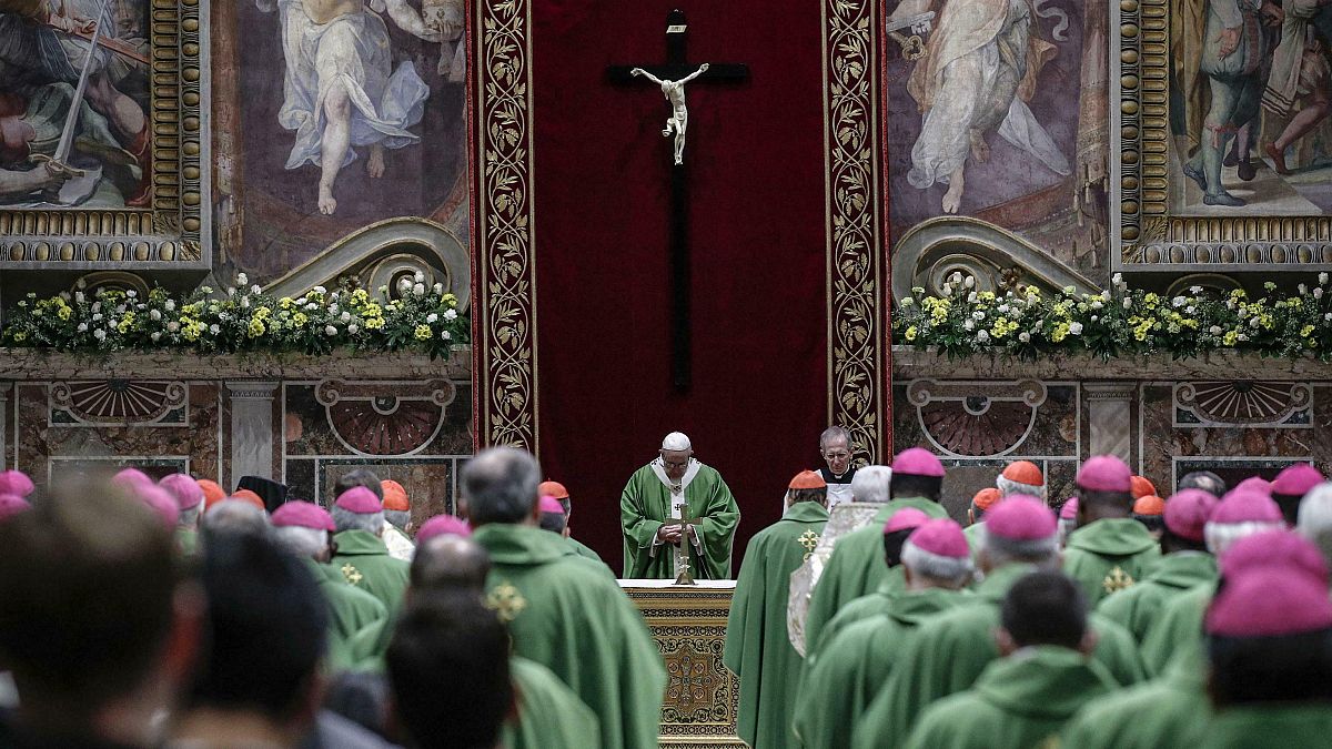 Messe à Rome lors du sommet des présidents de conférences épiscopales du 24 février 2019